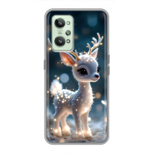 Яркий чехол для Realme GT2 с Зимними Оленятами – Блистающий оленёнок