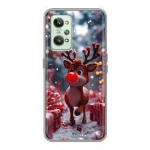 Яркий чехол для Realme GT2 с Зимними Оленятами – Олень среди подарков