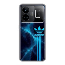 Чохли Адидас для Realme GT3 (AlphaPrint) (Синій Адідас)