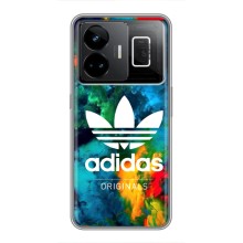 Чохли Адидас для Realme GT3 (AlphaPrint) (Яскравий Адідас)