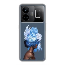 Чехлы (ART) Цветы на Realme GT3 (VPrint) (Цветы на голове)