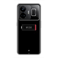 Чехлы для любимой на РеалМi GT3 (VPrint) (Love battery)