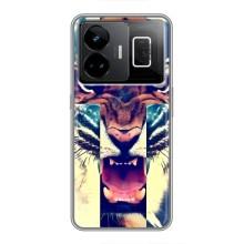 Чохли з зображенням різних тварин на Realme GT3 (Яскравий Тигр)