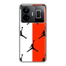 Чохли для Realme GT3 - з картинкою JORDAN (AlphaPrint) (Лого Джордан)
