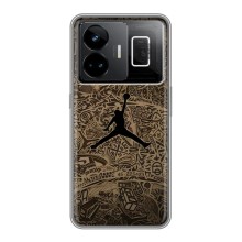 Чохли для Realme GT3 - з картинкою JORDAN (AlphaPrint) (Logo Jordan)