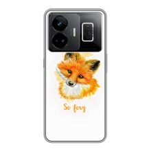 Чохли з картинкою Лисичка для Realme GT3 (VPrint) (Дівчинка Лиса)