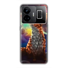 Чохли з картинкою Лисичка для Realme GT3 (VPrint) (Лисичка в космосі)