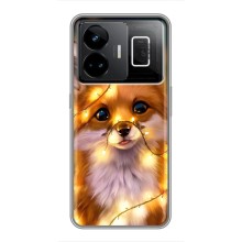 Чохли з картинкою Лисичка для Realme GT3 (VPrint) (Лисичка в гірляндах)