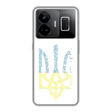 Чохли для Realme GT3 Укр. Символіка (AlphaPrint) (Герб з букв)