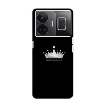 Чохол (Корона на чорному фоні) для Реалмі ГТ3 – Біла корона