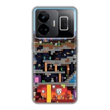 Чохол Майнкрафт на Realme GT3 (AlphaPrint) Minecraft (фон Minecraft)