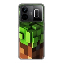 Чохол Майнкрафт на Realme GT3 (AlphaPrint) Minecraft (текстура Майнкрафт)