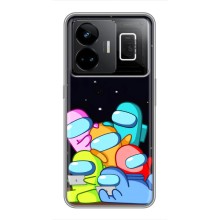 Чохли Амонг Ас для Realme GT3 (AlphaPrint) (Скіни в космосі)
