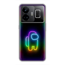 Чохли Амонг Ас для Realme GT3 (AlphaPrint) (Яскравий скін)