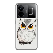 Чохол з пташками на Realme GT3 (VPrint) (Мила Сова)