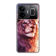 Чохол з картинкою ЛЕВ для Realme GT3 (VPrint) (Красочний Лев)