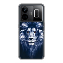 Чохол з картинкою ЛЕВ для Realme GT3 (VPrint) (Синій Лев)