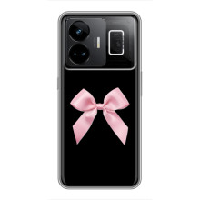 Чехол банты для Realme GT3 – Бант на черном