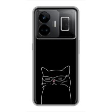 Чохол з малюнком кіт на Realme GT3 (Байдужий кіт)