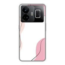 Чехол цветочный дизайн для Realme GT3 – Розовый фон