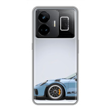 Чохол з авто Порше для Realme GT3 – Блакитний Порше
