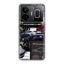Чохол з авто Порше для Realme GT3 – Колаж Порше