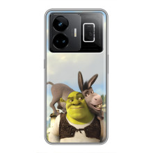 Чехол с мультфильмом Шрек на Realme GT3 – Шрек и осел