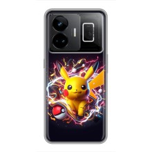 Чохол з Пікачу на Realme GT3 (Пікачу з м'ячем)