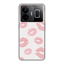 Чохол з розовим принтом для Realme GT3 (Рожеві губи)
