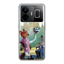 Чехол Зоотрополіс на Realme GT3 – Ник Джуди и змея