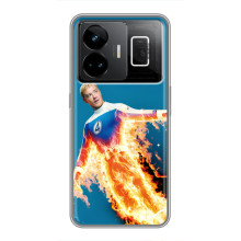 Чехол с принтом Фантастическая четверка для Realme GT3 – Человек-Факел