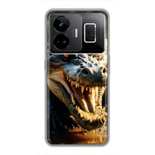Чехол с картинкой «Хищники» для Realme GT3 – Крокодил