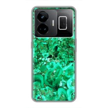 Мраморний чехол на Realme GT3 (VPrint) (Салатовий Мрамор)