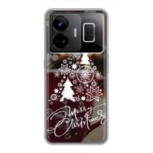 Різдвяні Чохли для Realme GT3 (VPrint) (Ялинка яскрава)