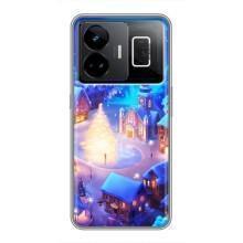 Різдвяні Чохли для Realme GT3 (VPrint) (Різдвяне місто)