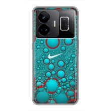 Силиконовый Чехол на Realme GT3 с картинкой Nike (Найк зеленый)