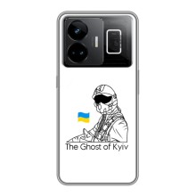Захисні чохли (Призрак Киева) для Realme GT3 (AlphaPrint) (Льотчик Києва)