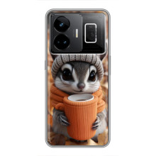 Друкований чохол 'Звірята з кавою' для Realme GT3