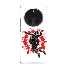 Чехлы с принтом Спортивная тематика для Realme GT5 Pro – Волейболист