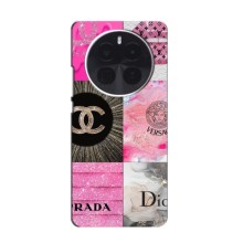 Чехол (Dior, Prada, YSL, Chanel) для Realme GT5 Pro (Модница)