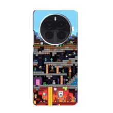 Чохол Майнкрафт на Realme GT5 Pro (AlphaPrint) Minecraft (фон Minecraft)