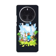 Чохол Майнкрафт на Realme GT5 Pro (AlphaPrint) Minecraft (персонажі Minecraft)
