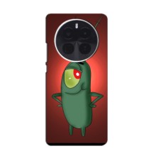 Чехол с картинкой "Одноглазый Планктон" на Realme GT5 Pro (Стильный Планктон)