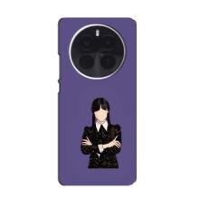 Чохли Венсдей на Realme GT5 Pro Уенсдей (AlphaPrint) (Венздей у чорному)
