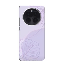 Чохол квітковий дизайн для Realme GT5 Pro – Монстера фіолетова