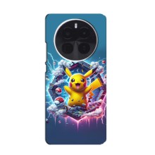Чохол з Пікачу на Realme GT5 Pro (Лого Пікачу)