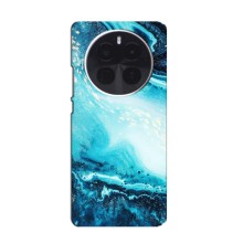 Мраморний чехол на Realme GT5 Pro (VPrint) (Блакитний мрамор)