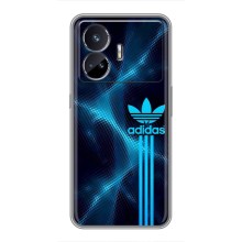 Чехлы Адидас для Realme GT5 (AlphaPrint) (Синий Адидас)