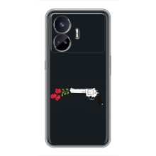 Чехлы (ART) Цветы на Realme GT5 (VPrint) (Неожиданные цветы)