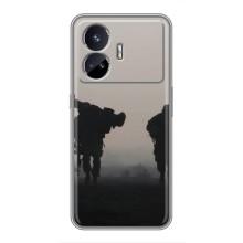 Чехлы на военную тематику для Realme GT5 – Бой солдат